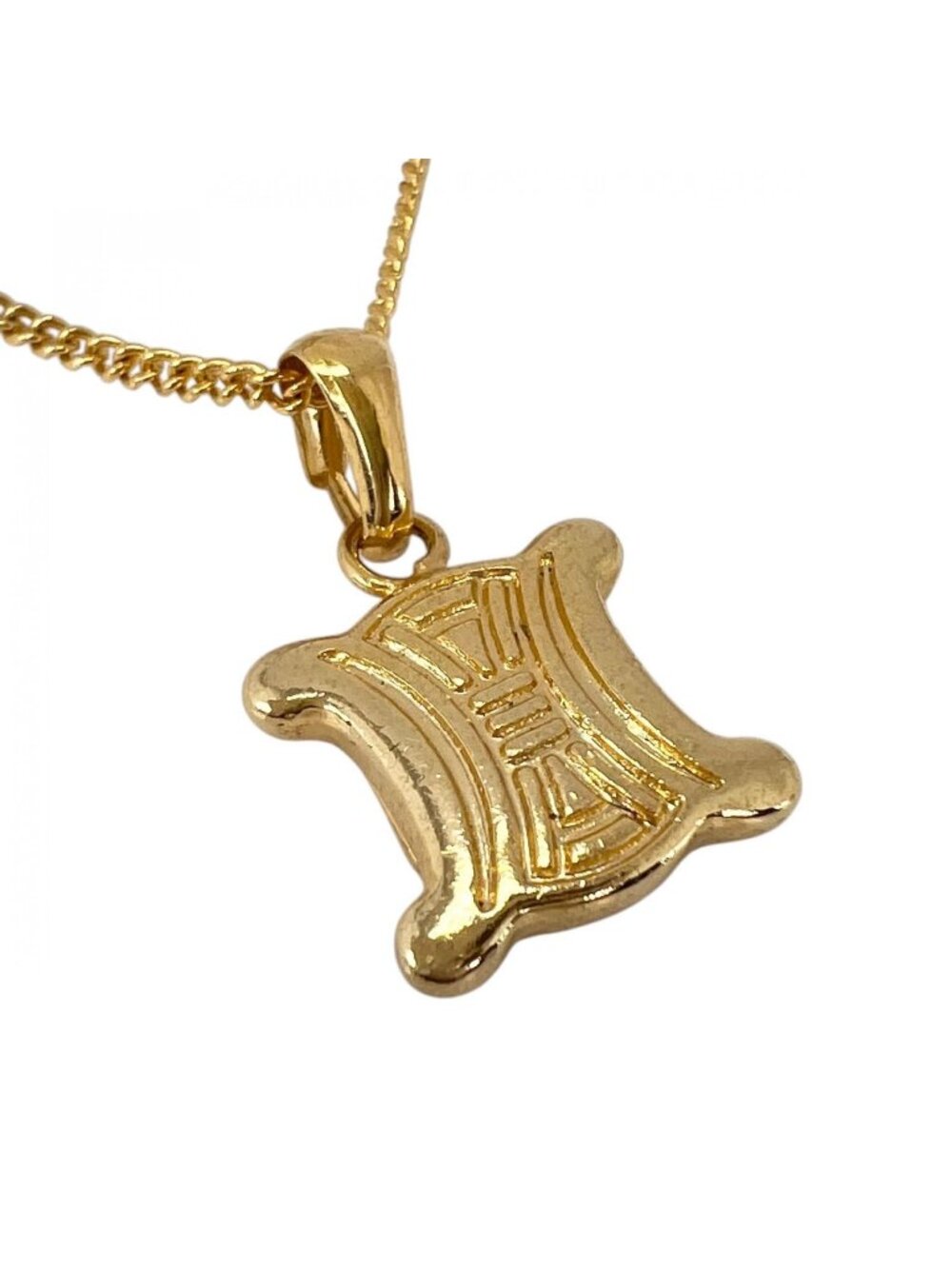 Celine Triomphe Necklace Gold Plated Macadam
